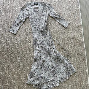 Reformation Python Print Wrap Maxi Dress